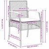 vidaXL Garten Essgruppe 5 pcs Beige Poly-Rattan