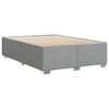 vidaXL Bettgestell ohne Matratze Hellgrau 160x200 cm Stoff