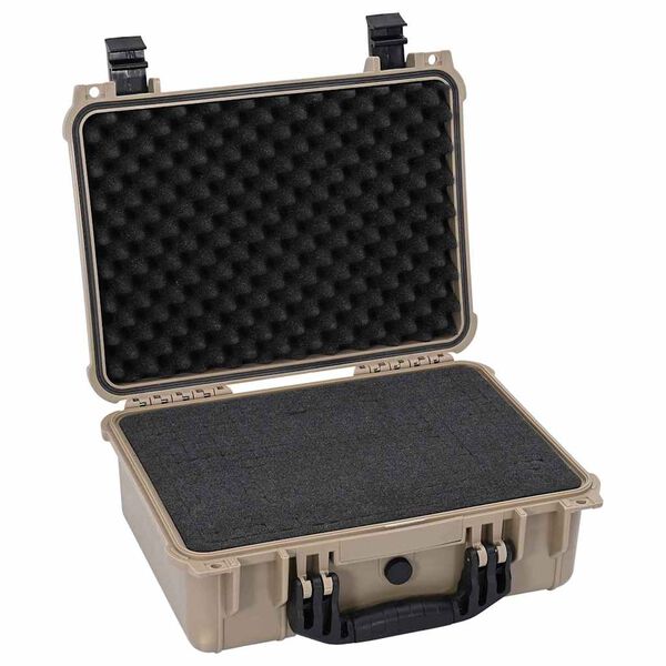 vidaXL Hartschalenkoffer Sand 40.5 x 33 x 17,5 cm Polypropylen und ABS