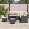 vidaXL Gartensofa-set 8 pcs Schwarz Poly-Rattan