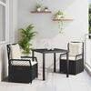 vidaXL Garten Essgruppe 5 pcs Beige Poly-Rattan