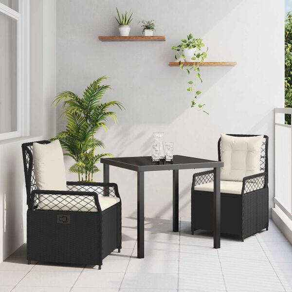 vidaXL Garten Essgruppe 5 pcs Beige Poly-Rattan