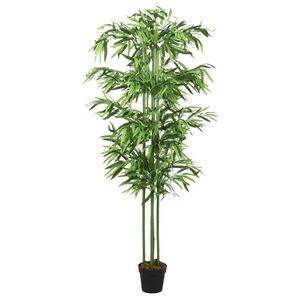 vidaXL Bambusbaum K&uuml;nstlich 240 Bl&auml;tter 80 cm Gr&uuml;n
