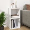 vidaXL Schallplatten-Aufbewahrungsbox Wei&szlig; 71x34x36 cm Holzwerkstoff