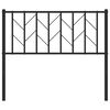 vidaXL Kopfteil Metall Schwarz 100 cm