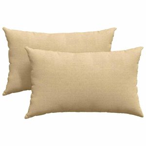 vidaXL Sofakissen 2 St&uuml;ck Grau-Gr&uuml;n 50 x 30 cm Cordstoff