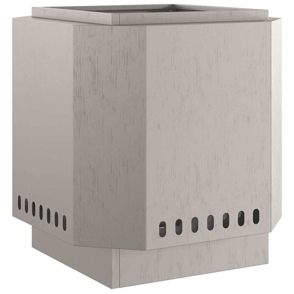 vidaXL Rauchfreier Feuerkorb Braun 48 x 48 x 51 cm Stahl