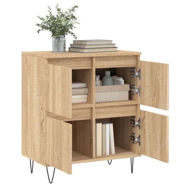 vidaXL Sideboard Sonoma-Eiche 60x35x70 cm Holzwerkstoff