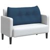 vidaXL R&uuml;cken Kissen Blau 100 x 24 x 50 cm Stoff