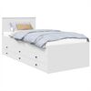 vidaXL Tagesbett Wei&szlig; und Schwarz 75 x 190 cm Holzwerkstoff