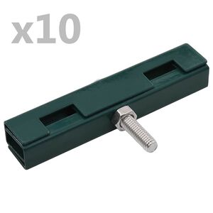 vidaXL U-Mattenverbinder 10 Sets Gr&uuml;n
