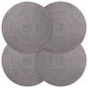 vidaXL Jute-Untersetzer 4 pcs Grau &Oslash; 30 cm 100% Tossa-Jute