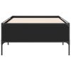 vidaXL Bettgestell Schwarz 75x190 cm Holzwerkstoff und Metall