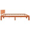 vidaXL Bettrahmen Wachsbraun 120 x 190 cm Massives Kiefernholz