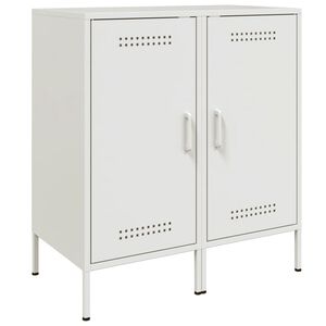 vidaXL Sideboards 2 Stk. Wei&szlig; 36x39x79 cm Stahl