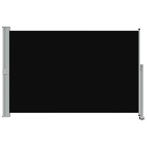 vidaXL Ausziehbare Seitenmarkise 160x300 cm Schwarz