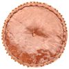 vidaXL Pouf Rund Samt 40x20 cm Rostbraun