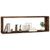 vidaXL Wandregale 2 Stk. R&auml;uchereiche 80x15x26,5 cm Holzwerkstoff