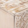 vidaXL TV-Schr&auml;nk Wei&szlig; 105 x 33,5 x 46 cm Massivholz Mango