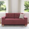 vidaXL Loveseat-Sofa Weinrot 140 cm Stoff