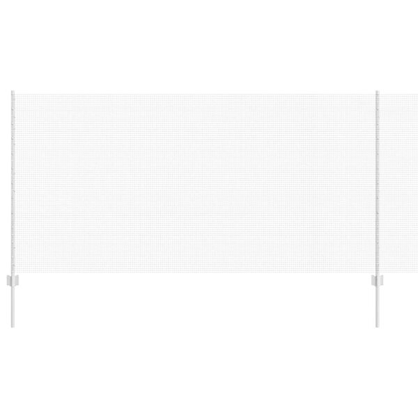 vidaXL Zaun mit Pfosten Silber 1,2 x 10 m Stahl