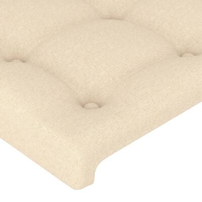 vidaXL Kopfteil Creme 80x5x78/88 cm Stoff