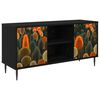 vidaXL TV-Schrank ZAANDAM 102 x 33 x 51 cm Schwarz Eichen-Optik