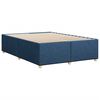 vidaXL Bettgestell ohne Matratze Blau 160x200 cm Stoff