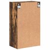 vidaXL Badezimmerschrank mit T&uuml;r Ger&auml;ucherte Eiche 39 x 23,5 x 65 cm