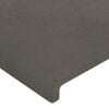 vidaXL Kopfteil mit Ohren Dunkelgrau 83x23x78/88 cm Samt