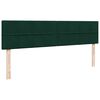 vidaXL Ottoman-Bett mit Matratzen Dunkelgr&uuml;n 200x200 cm Samt