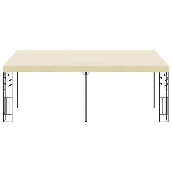 vidaXL Wand-Pavillon 6x3x2,5 m Cremewei&szlig;