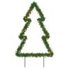 vidaXL Weihnachtsbaum mit Erdspie&szlig;en und 80 LEDs 60 cm
