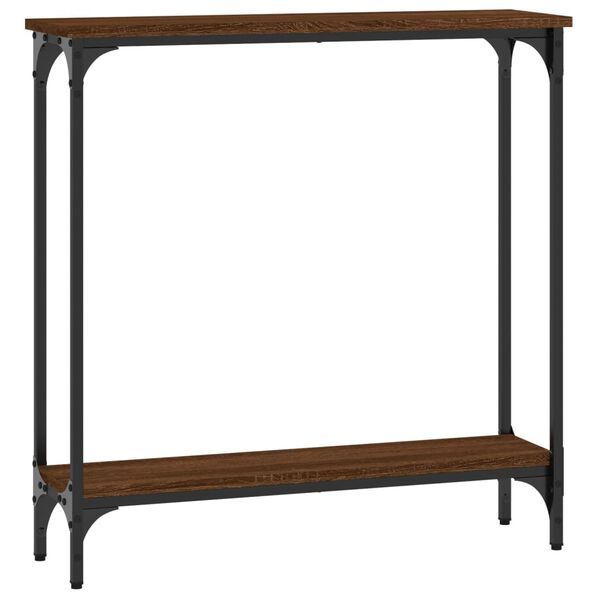 vidaXL Konsolentisch Braun Eichen-Optik 75x22,5x75 cm Holzwerkstoff