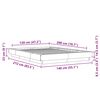 vidaXL Bettgestell mit LED Schwarz 120x200 cm Holzwerkstoff