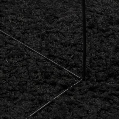 vidaXL Shaggy-Teppich PAMPLONA Hochflor Modern Schwarz 240x240 cm