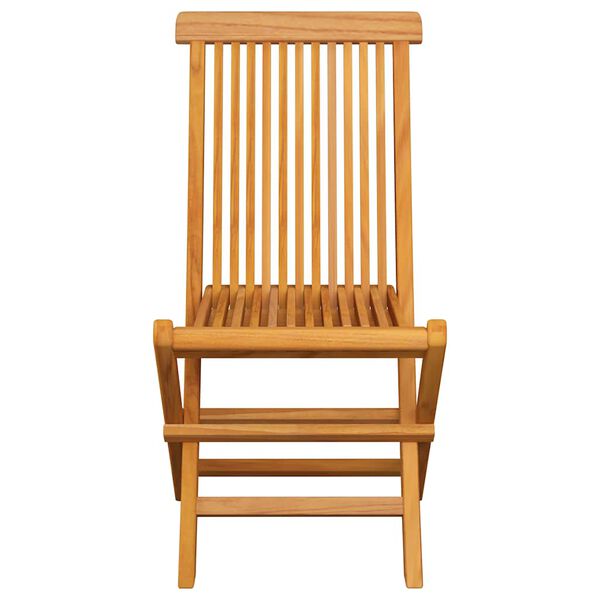 vidaXL Gartenst&uuml;hle mit Hellgr&uuml;nen Kissen 4 Stk. Massivholz Teak