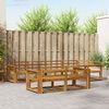 vidaXL Outdoor-Sofagarnitur 7 pcs Natur Massivholz Akazie