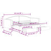 vidaXL Tagesbett Ausziehbar mit Schubladen Schwarz 90x200 cm Stoff