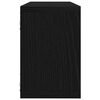 vidaXL Wandregale mit Regal 6 pcs Schwarz Eichen-Optik 60 x 15 x 23 cm