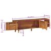 vidaXL TV-Schrank Massivholz Akazie Honigfarbenes Finish 140x30x40 cm