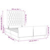 vidaXL Bettgestell ohne Matratze Dunkelblau 120x200 cm Samt