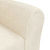 vidaXL Kindersofa Creme Samt