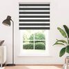 vidaXL Doppelrollo Schwarz 120x200 cm Stoffbreite 115,9 cm Polyester