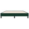 vidaXL Bettgestell ohne Matratze Dunkelgr&uuml;n 140x220 cm Samt