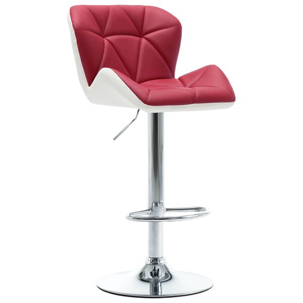 vidaXL Barhocker Weinrot Kunstleder