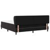 vidaXL Boxspringbett mit Matratze Schwarz 180 x 200 cm Samt
