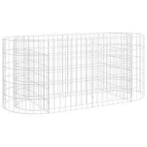 vidaXL Gabionen-Hochbeet Verzinktes Eisen 120x50x50 cm