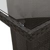 vidaXL 11-tlg. Garten-Essgruppe mit Kissen Schwarz Poly Rattan