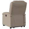 vidaXL Massagesessel mit Aufstehhilfe Elektrisch Cappuccino Kunstleder